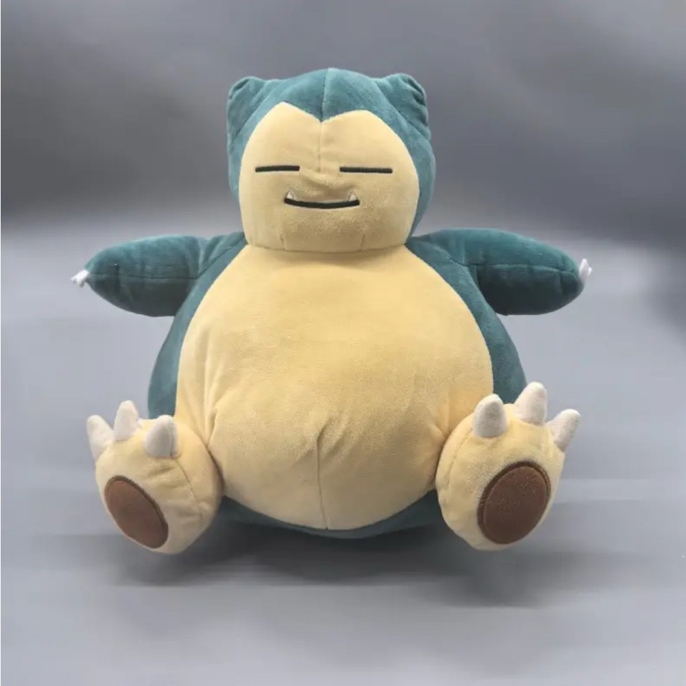 Pokemon Snorlax Stuffed Animal Blue and Cream Plush